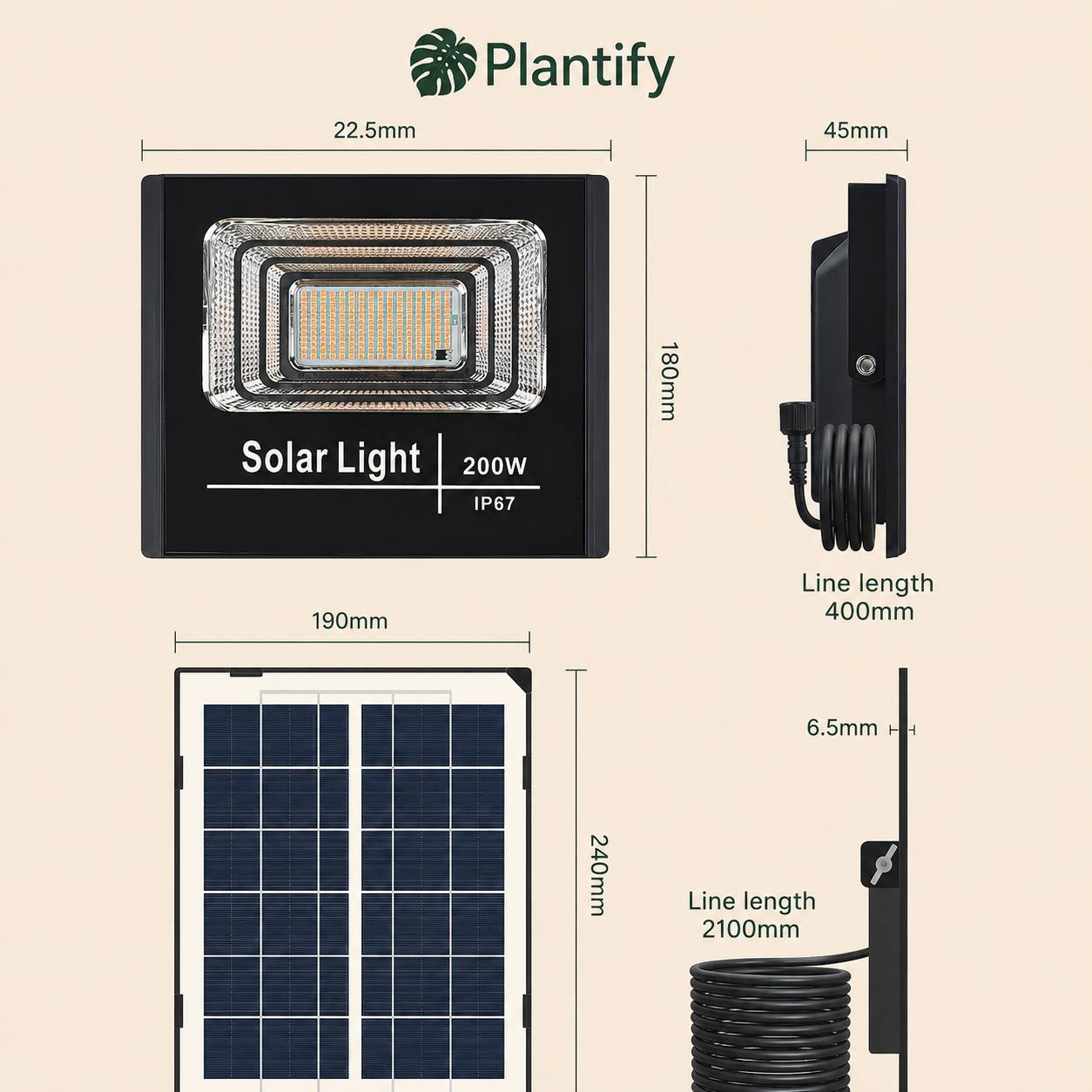 SolarGrow™ Full Spectrum Solar Grow Light